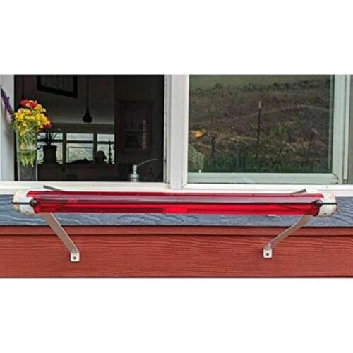 Best Bird Feeder Tube with Hole Birds Feeding Transparent Pipe Hanging Long Tube with Hanging Loops 40/50CM Pet Supplies