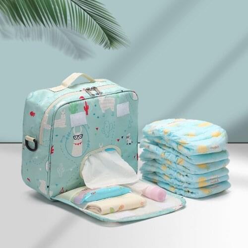Multifunctional Baby Diaper Bags Reusable Fashion Waterproof Women Shoulder Bag Big Size Diaper Mummy Bag Handbag