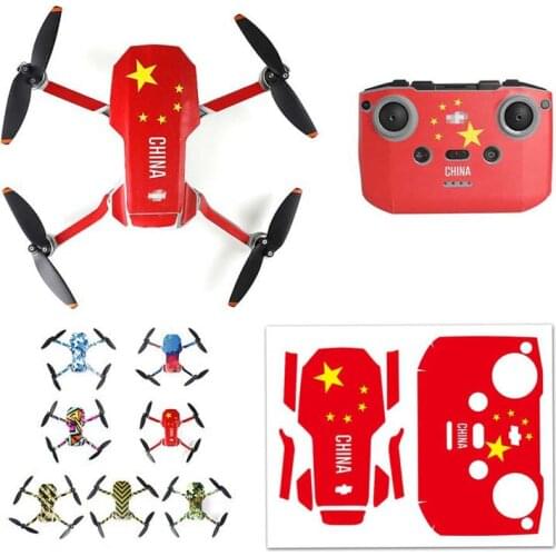 For DJI Mini 2 Drone Body Remote Control PVC Stickers Skin Protective Waterproof Arm Protector for DJI Mavic Mini 2 Accessories