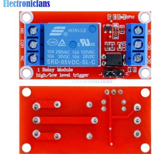 One 1 Channel 5V Relay Module Board Shield For Arduino Support High And Low Level Trigger Power Supply Module With Optocoupler