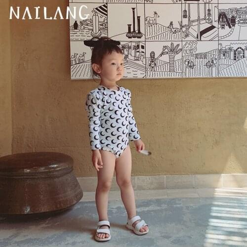 Backless Girls Beachwear One-Piece Suits Toddler Infant Baby Girls Watermelon Swimsuit Cartoon Moon Swimwear Swimming Bikini