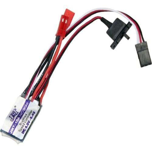 RC Car 10A Brushed ESC Two Way Motor Speed Controller No/With Brake for 1/16 1/18 1/24 Car Boat Tank F17782/3