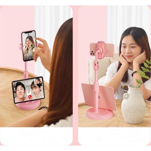 Pink Cat Paw Tablet Phone Holder Desktop Mobile Phone Stand Adjustable For Phone iPad Xiaomi Huawei Stand Telescopic Desktop