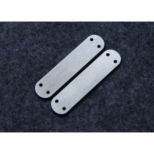 Hand Made Titanium Alloy Scales with Brass Rivets for 58mm Victorinox Swiss Army Knife