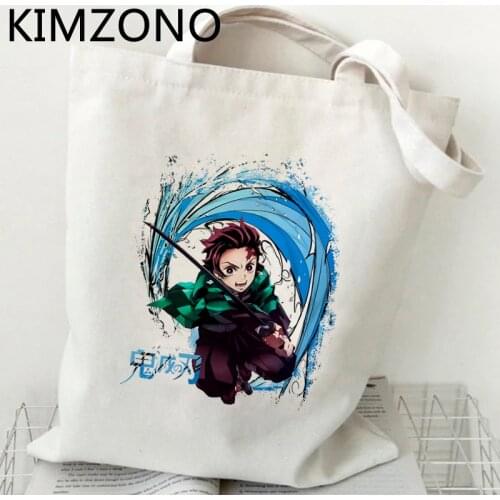 Demon Slayer Rengoku Inosuke Nezuko Kimetsu No Yaiba shopping bag bolso reusable bolsa bag foldable boodschappentas sac toile