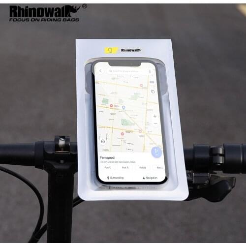Rhinowalk Phone Bag Bike Riding Phone Bag Frame Front Top Tube Cycling Bag Waterproof Phone Case Touchscreen Pack Accessories