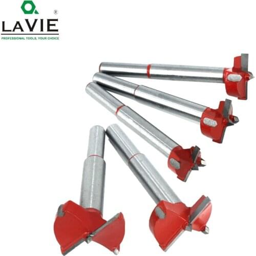 1pc 15mm-60mm Forstner Drill Bit Woodworking Hole Saw Cutter Hinge Boring Bits Round Shank Tungsten Carbide Cutter