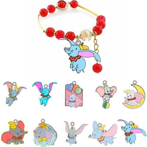 Disney Unique Red Beaded Lively Dumbo Bracelet Cartoon Animation Bracelet Friendship Bracelet Bracelet Friends Gathering Jewelry