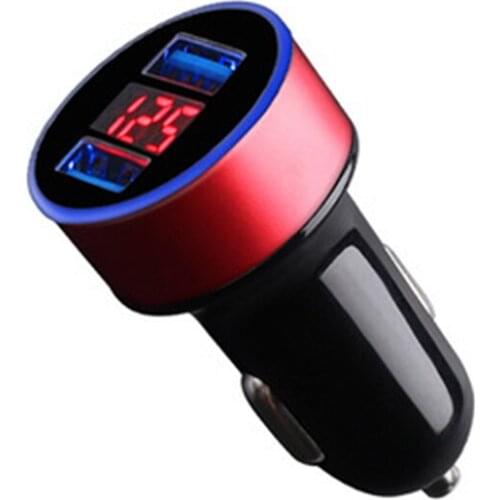 Mobile Phone Car Charger 3.1A LED Display USB Charger Fast Charging for Phone
