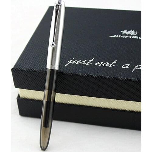 High Quality JINHAO 51A Fountain Pen Transparent 0.38MM Extra Fine Nib Ink Pens School & Office Supplies Christmas Gift