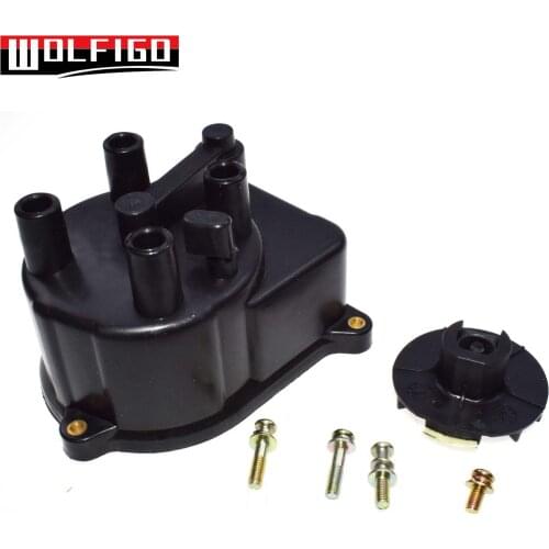 WOLFIGO New Distributor Cap Distributor Rotor For Honda /Accord /Civic /Acura 30102P54006,30103P08003