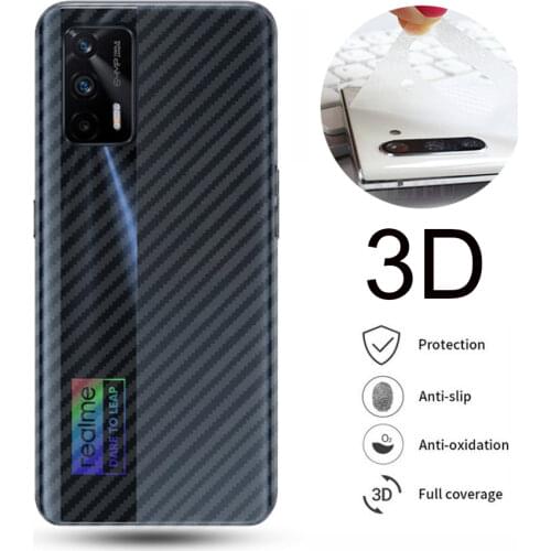 10Pcs/lot 3D Guard Carbon Fiber Screen Protector For oppo A5 A9 2020 A1K A5S F5 F7 Back Full Cover Film Realme 7 6 X7 Pro XT