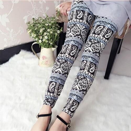 2019 selling YUIYE fashion brand ladies fashion element printing leggings pants stretch comfortable self-cultivation leggings
