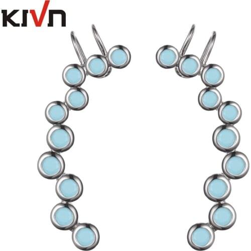 Womens Fashion Jewelry Stylish CZ Bridal Wedding Ear Cuff Ear Crawler Climber Earrings Girls Birthday Gifts 10pcs Lots Wholesale