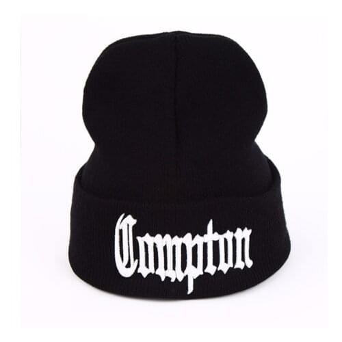 Men And Women Embroidery Compton Winter Warm Fashion Classic Beanies Knitted Bonnet Skullies Caps Hip Hop Gorros Knit Hat2020