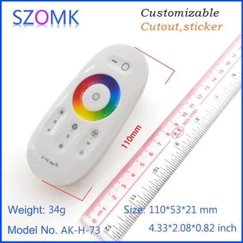 1 piece 110*53*21mm 2x AAA smart home handheld plastic remote control enclosure housing for pcb design LED keypad plastic box