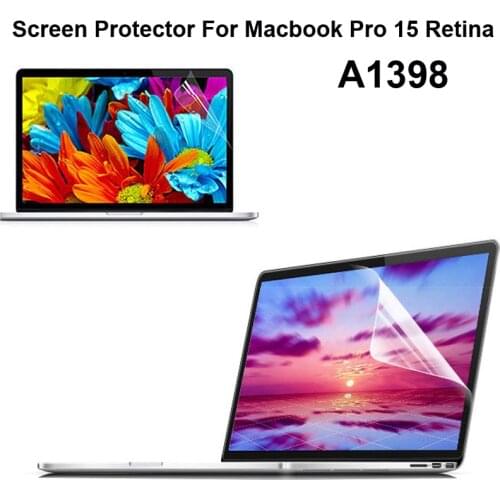 10pcs For Macbook Pro 15.4 Retina A1398 High Clear Screen Protector MacbookPro Retina 15 inch Film Guard Protection Cover Skin