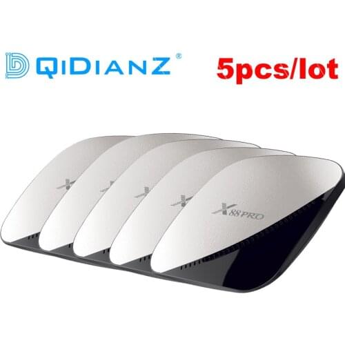 5PCS X88 Pro Android 9.0 TV Box RK3318 Quad Core 4GB 64GB Max 2.4G/5G Dual WiFi USB3.0 4K HDR H.265 Media Player X88PRO