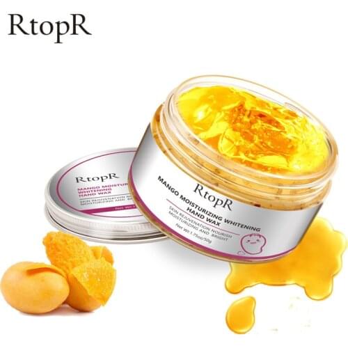 50g Mango Hand Mask Moisturizing Hand Wax Whitening Skin Repair Exfoliating Calluses Film Anti-Aging Hand Skin Cream TSLM2