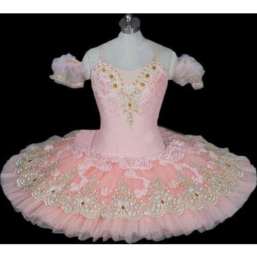 Girls Ballet Tutu Tulle Dress Professional Swan Lake Ballerina Pancake Tutu Adult Child Ballet Dress Kids Dance Costume women