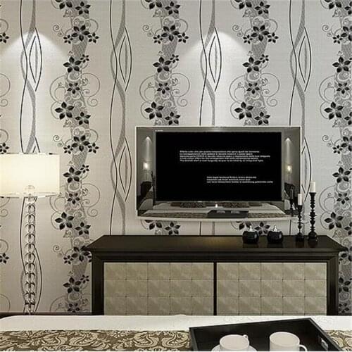 Beibehang Simple and modern embossed green non-woven wallpaper warm living room bedroom study background wall paper