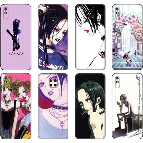 Black tpu Case For Xiaomi Redmi 7A 8 8A 9 9A 9C Case Redmi Note 8T 8 Pro T Note 9 9S 9 Pro Case Nana osaki