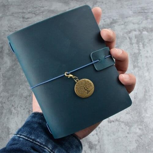 Travel Notebook Retro Leather DIY Handmade Diary Loose-leaf Notebooks Portable Sketchbook Teacher Couple School High Quality