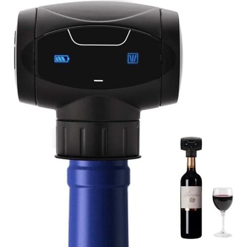 Electric Vacuum Wine Stoppers Automatic Vacuum Wine Bottle Saver Reusable Keep Fresh Wine Stopper Bar Tools