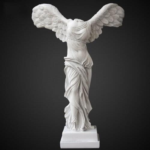EUROPEAN RESIN VICTORY GODDESS PLASTER STATUE DECORATION OFFICE DESKTOP PORTRAIT SCULPTURE FURNISHING ORNAMENTS CRAFTS ARTWORK