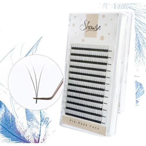 Premade Volume Short Stem Russian Volume Russian Volume Fans Heat Bonded Eyelashes False Lashes Makeup Cilios Eyelash Extension