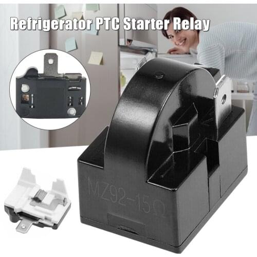 Refrigerator PTC Starter Relays 15 Ohm 2-Pin Compressor Overload Protector 1/6HP Accessories SDF-SHIP