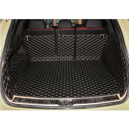 Good! Special car trunk mats for Porsche Cayenne 958 2017-2010 durable boot carpets cargo liner for Cayenne 2016,Free shipping