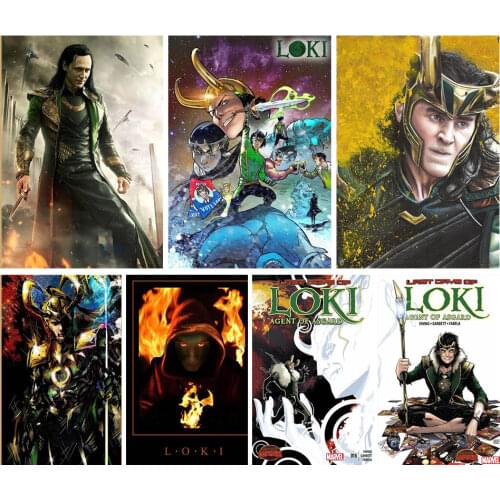 Full Square Diamond Painting Thor Loki The Dark World Movie Handmade Embroidery 5D DIY Pictures Cross Stitch Home Decor Gift