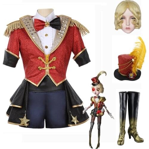 Costume Cos Margaretha Zelle Cosplay Halloween Party High Quality Costume Men/Women Game Identity V Cosplay Wigs and shoes hat