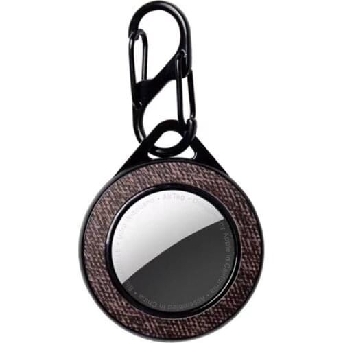 For Apple AirTag Leather Case PC Hard Shell Protective Cover GPS Pet Anti-lost Aircovered Case Protector Bumper Tracker Buckle