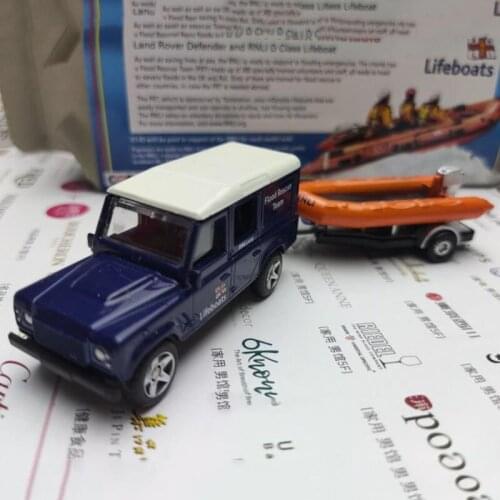 Diecast 1:64 Scale Defender and Lifeboat MIB Set Toy Car Model Adult Collectible Decoration Gift Kids Toys Boys