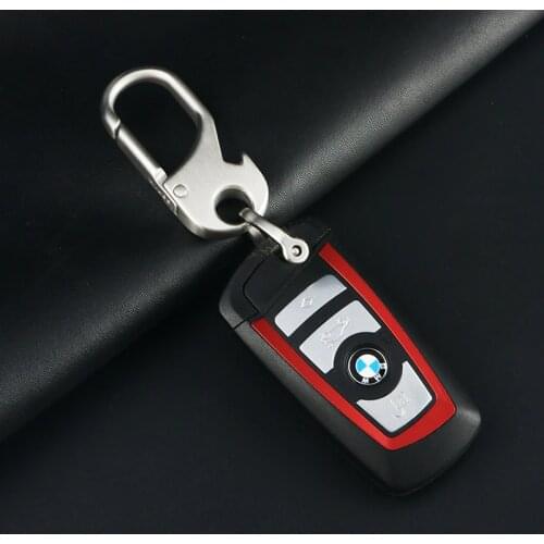 Milesi Mens Waist Bottle Opener Keychain Stainless Steel Key Chain Business Style Keyring