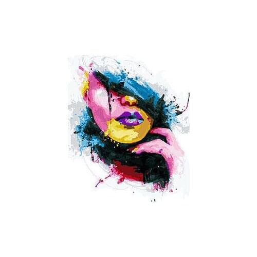 MaHuaf-X1548 The Face Painting DIY Painting Kit Paint By Numbers Kit DIY Oil Painting On Canvas Gifts Wall Art