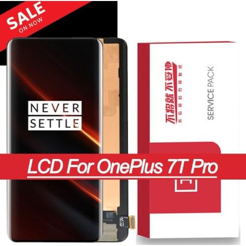 Original 6.67" AMOLED Axisinternational for OnePlus 7T Pro OnePlus 7TPro LCD Display Screen Touch Panel Digitizer With Frame
