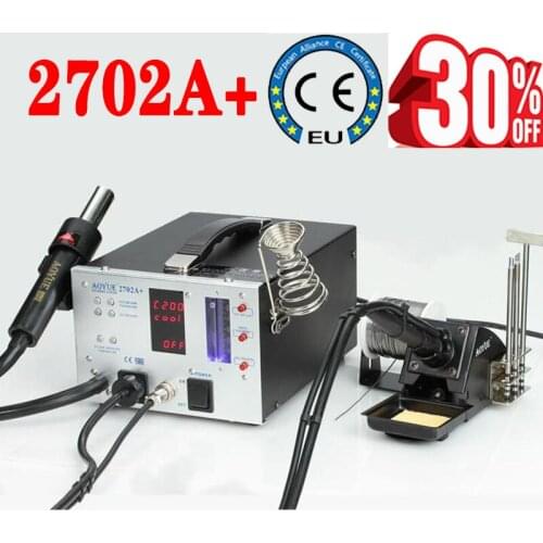 110V/220V 2738A+ ESD Safe 3-in-1 Lead Free Soldering Station Repairing System Repair Rework Station