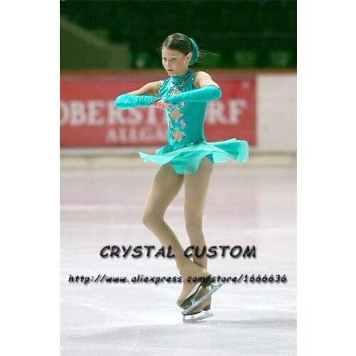 Figure Skating Dress For Girls Graceful New Brand Ice Skating Dresses For Competition Customized DR3925
