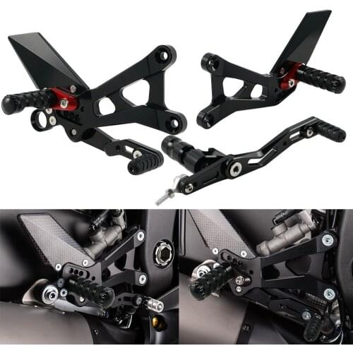 Motorcycle Adjustable Rearest Rear Foot peg Footpegs Footrests Foot Rest For Yamaha YZF R6 YZFR6 2017-2020 2018 2019
