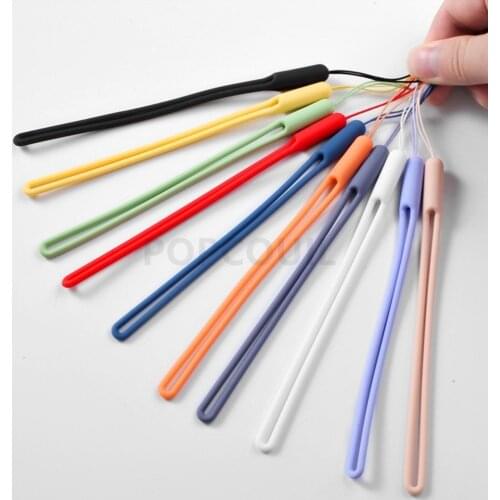 Liquid Silica Gel Phone Lanyard for IPhone 12 Huawei Xiaomi Samsung Wrist Straps Keychain Camera Strap ID Card Gym Hanging Rope