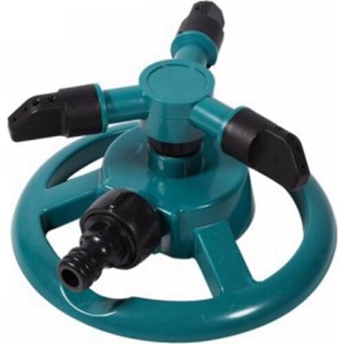 Garden Sprinklers Water Durable Rotary Three Nozzle Pipe Hose Sprinkler 360 Degree Automatic Rotating Water Sprinkler