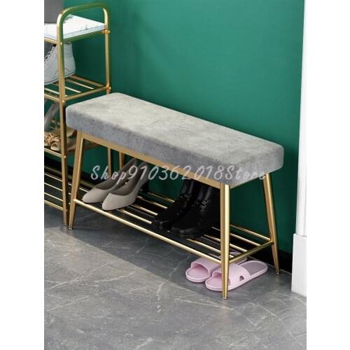 Ultra Narrow And Ultra-thin Shoe Changing Stool, Door To Door, Nordic Light Luxury Style, 20cm Shoe Wearing Stool And Shoe Rack