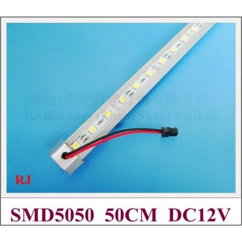 LED lighting bar 5050 LED hard strip lamp light cabinet light V shape DC12V 7W 50cm 30 led 100pcs/lot wholesale best price