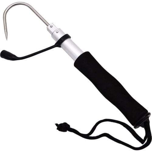Ice Fishing Gaff Hook Telescopic Fish Gaff Stainless Fishing Spear Hook Hand Gaffs WHShopping