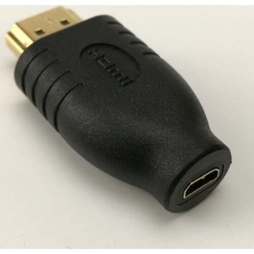 Universal Standard HDMI Male Type A to Micro HDMI Type D Female Socket Adapter Converter Travel ,100PCS/LOT