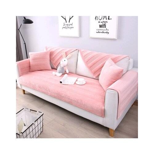 Thicken Plush Fabric Sofa Cover Lace Slip Resistant Slipcover Seat European Style Couch Cover Sofa Towel for Living Room Decor