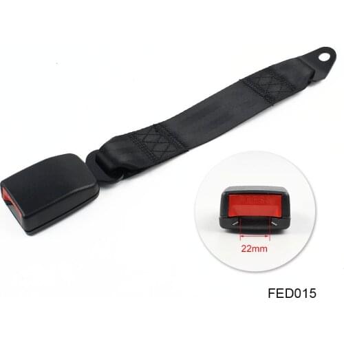 Tongue 21.5mm Seat Belt Buckle With Long Webbing Total Length 348mm (FED015)